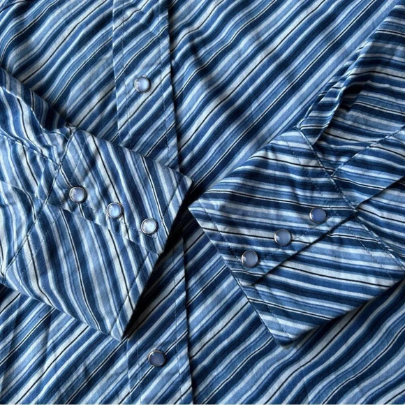 Vintage DC Cowboy Equipment Striped Western Shirt - Picture 8 of 12